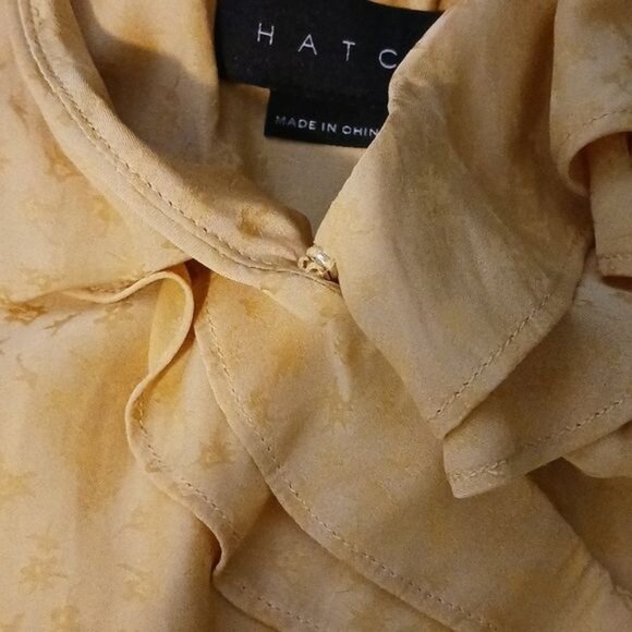 NEW Hatch The Emily‎ Maxi Dress Yellow Designer Size 4/XL - Picture 13 of 14